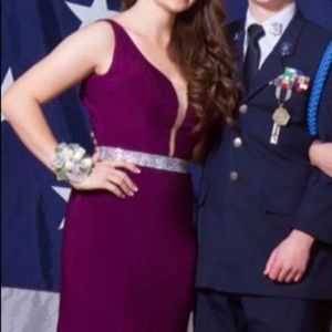 Purple floor length dress. Only wore one time.
